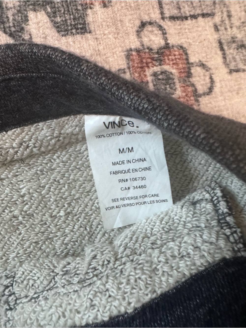 NWOT Vince Women’s Rib Cuff Jogger Sweatpants Heather Indigo Blue 100% Cotton M - Picture 6 of 11